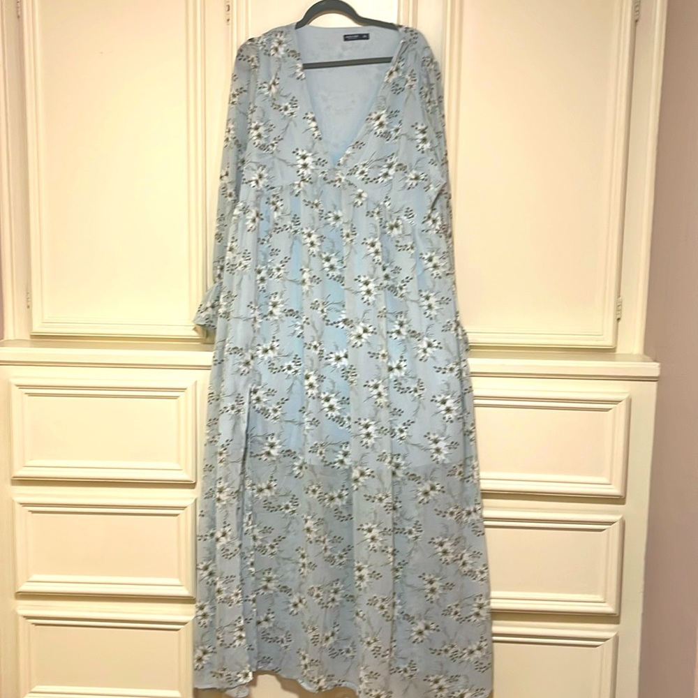 Light Blue Floral Dress